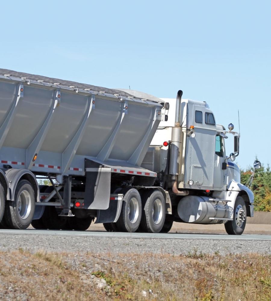 bulk hauling truck