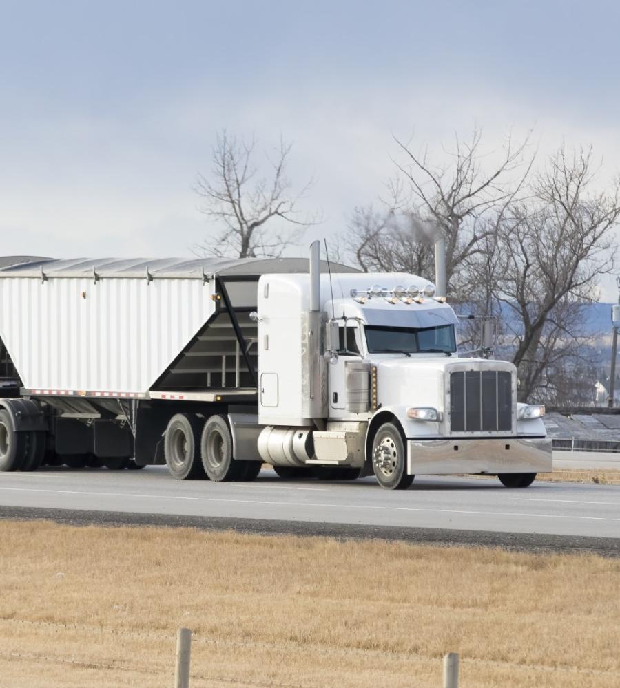 bulk hauling truck